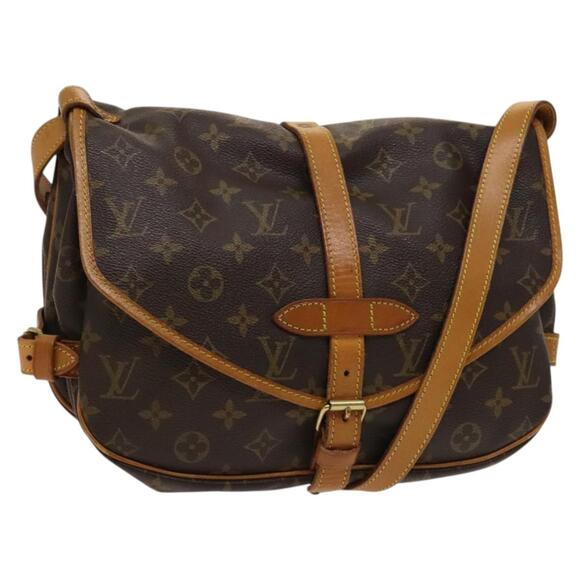 LOUIS VUITTON Monogram Saumur 30 Shoulder Bag M42256 - Picture 1 of 16